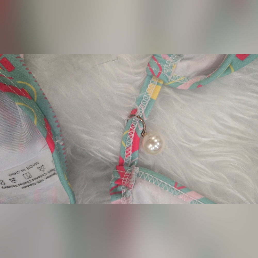 Geometric Pattern Bikini Set - image 3